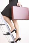 Woman carrying Coaching Tools